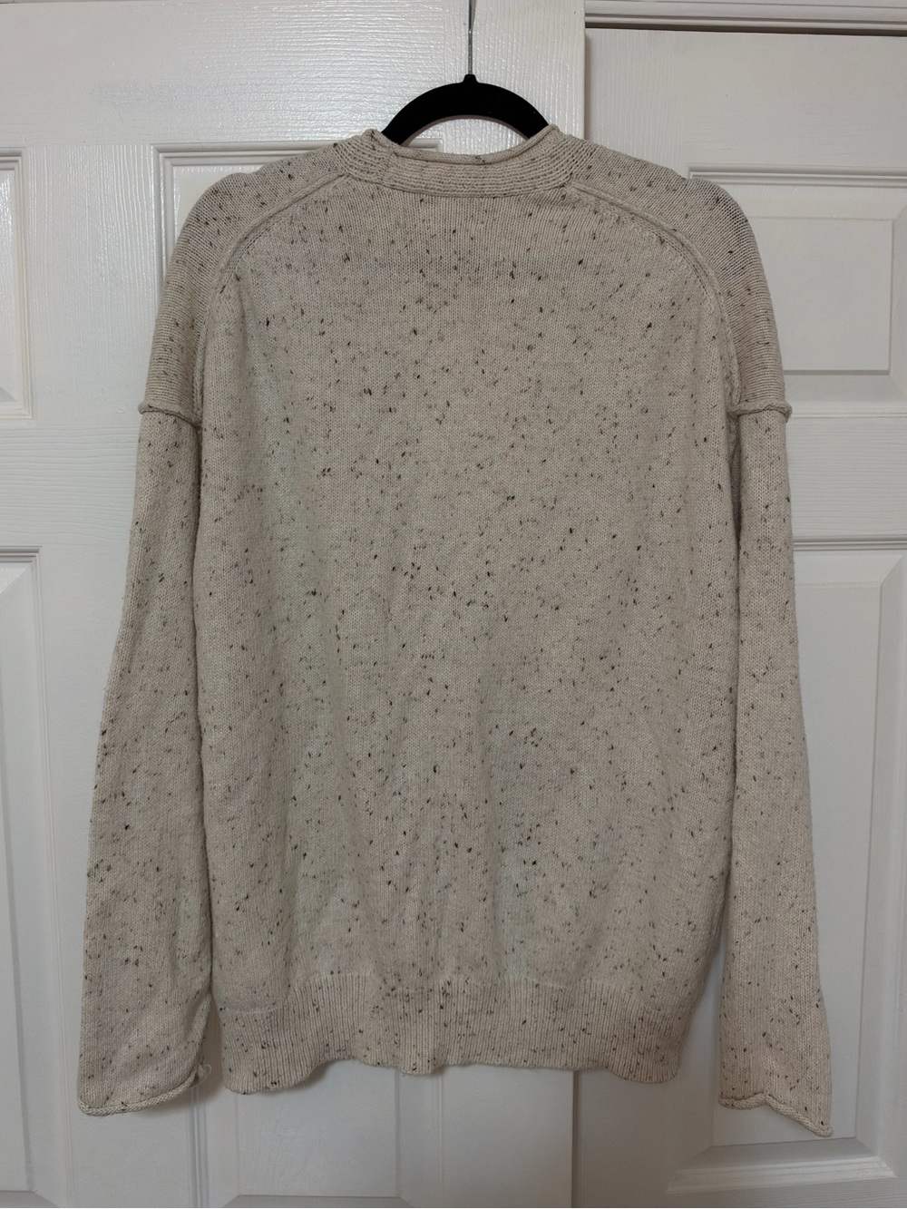 Universal Thread Cream Speckled Button-Front Cardigan Sweater - Size Extra Large - Picture 4 of 4
